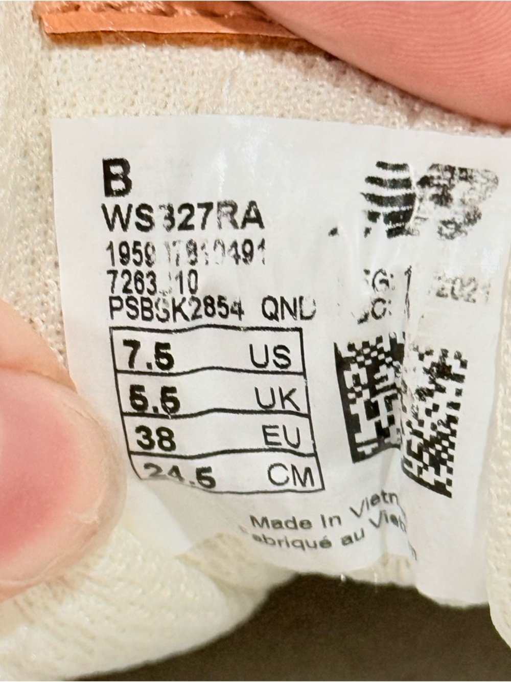 New Balance 327 Sneakers Sea Salt with Rust Oxide Women’s Size 7.5 - Picture 10 of 10